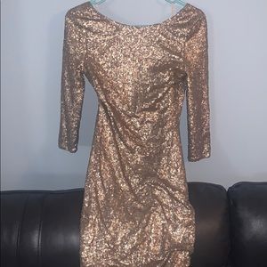 A sequin dress